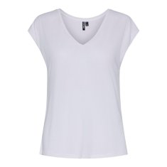 Pieces Ženska majica PCKAMALA Comfort Fit 17095260 Bright White (Velikost XL)