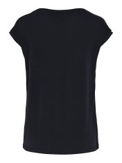 Pieces Ženska majica s kratkimi rokavi PCKAMALA Comfort Fit 17095260 Black (Velikost M)