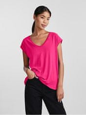 Pieces Ženska majica s kratkimi rokavi PCKAMALA Comfort Fit 17095260 Beetroot Purple (Velikost L)