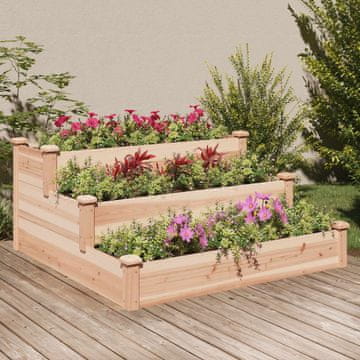 Vidaxl vidaXL Dvignjena gredica 120x120x56 cm masivni jelkov les