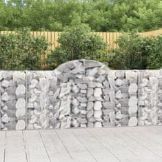 Vidaxl Obokane gabion košare 50kosov 200x30x100/120cm pocinkano železo