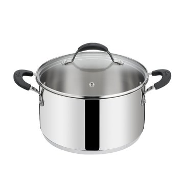 Lagostina Kozica s pokrovom New Tempra 18cm / 3,6l / dvojni ročaj / indukcija / inox 18/10, steklo