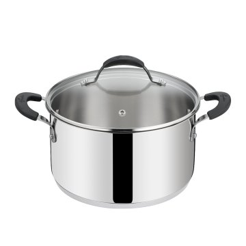 Lagostina Kozica s pokrovom New Tempra 20cm / 4,5l / dvojni ročaj / indukcija / inox 18/10, steklo