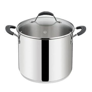 Lagostina Lonec s pokrovom New Tempra 20cm / 5,4l / dvojni ročaj / indukcija / inox 18/10, steklo