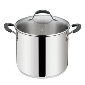 Lagostina Lonec s pokrovom New Tempra 24cm / 8,9l / dvojni ročaj / indukcija / inox 18/10, steklo