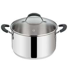 Lagostina Kozica s pokrovom New Tempra 26cm / 7,4l / dvojni ročaj / indukcija / inox 18/10, steklo