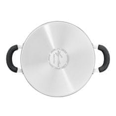 Lagostina Lonec s pokrovom New Tempra 24cm / 8,9l / dvojni ročaj / indukcija / inox 18/10, steklo