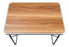 Aga Zložljiva taborniška miza 80x60x70 cm rjava