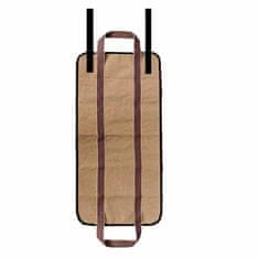 FIREWOOD Transportna torba za nošenje lesa in drv - svetlo rjava T008