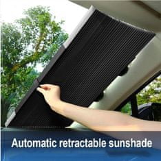 JOIRIDE® Pokrivalo za avto, Zaščita za vetrobransko steklo, Zložljiv senčnik za avto, Zaščita pred UV žarki (155x65 cm) | GLADESHADE