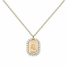 PDPAOLA Originalna pozlačena ogrlica Lion LEO CO01-572-U (verižica, obesek)