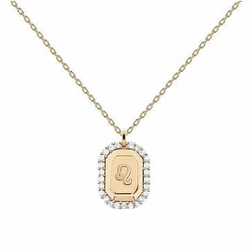 PDPAOLA Originalna pozlačena ogrlica Lion LEO CO01-572-U (verižica, obesek)