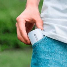 Netscroll Majhna prenosna zračna črpalka za napihovanje, 1300mAh Baterija, USB polnjenje, za napihljive blazine, postelje in vrečke za shranjevanje, žepna zračna črpalka, 5 nastavkov, MiniAirPump