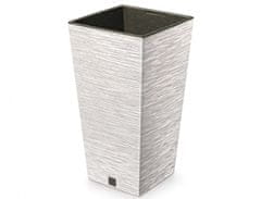 Prosperplast Prevleka za cvetlični lonec FURU SQUARE ECO WOOD 2v1 plastika 30x30x55cm