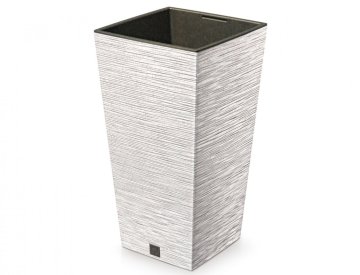 Prosperplast Prevleka za cvetlični lonec FURU SQUARE ECO WOOD 2v1 plastika 30x30x55cm