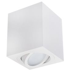 LUMILED 3x Stropna kvadratna halogenska svetilka AMAT-L 115mm + 3x LED žarnica GU10 6W = 60W 580lm 4000K Nevtralno bela
