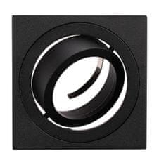 LUMILED 3x Stropna kvadratna halogenska svetilka AMAT-L 115mm + 3x LED žarnica GU10 6W = 60W 580lm 3000K Toplo bela