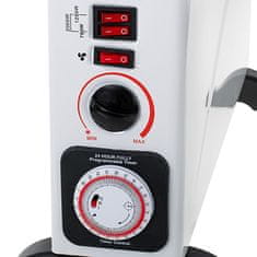 MS Mesko MS 7741 Konvekcijski grelnik s časovnikom in turbo ventilatorjem, bel