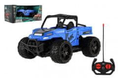 Teddies Avto RC buggy pick-up off-road modra 22cm plastika 27MHz baterija z lučjo