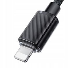 Mcdodo MCDODO POLNILEC USB-C LIGHTNING KABEL ZA IPHONE 11 12 13 14 PRO 1M ČRN