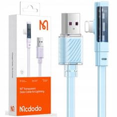Mcdodo Mcdodo USB Lightning High Speed Angle Cable 36W 1.2M Blue CA-3412
