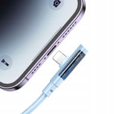 Mcdodo MCDODO KOTNI USB STRELA PLOŠČATI KABEL 36W ZA IPHONE 13 14 MODRI 2M