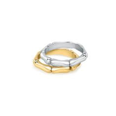 Morellato Eleganten pozlačen prstan Essenza SAWA15 iz recikliranega srebra (Obseg 54 mm)