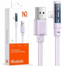 Mcdodo Kabel za iPhone, kotni, zmogljiv, superhiter, Mcdodo, 36 W, 1,8 m, vijoličen CA-3414