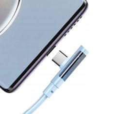 Mcdodo MCDODO KOTNI USB-C KABEL ZA HITRO POLNJENJE USB TIPA C 6A 100W MODRI 1M