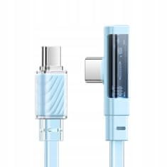 Mcdodo MCDODO KOTNI USB-C KABEL ZA HITRO POLNJENJE USB TIPA C 3A 65W MODRI 1M