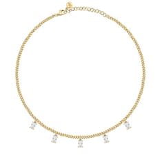 Morellato Elegantna pozlačena ogrlica z obeski Baguette SAVP01