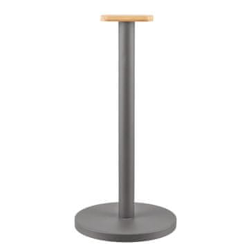 Alessi Podstavek za papirnate brisače Mattina16xh33cm / temno siv / kovina, les