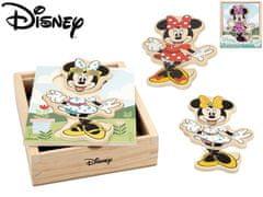 Disney Lesena sestavljanka Minnie Mouse "Dress Minnie" 19 kosov v leseni škatli v foliji