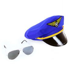 Rappa Komplet pilotske kape z očali za odrasle