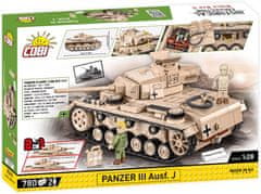 Cobi 2562 II. svetovna vojna Panzer III Ausf J, 2 v 1, 780 k, 2 f
