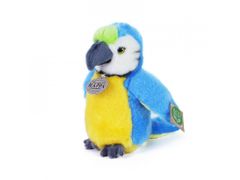 Rappa Plišasta papiga modra 19 cm