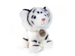 Rappa Plišasti beli tiger, ki sedi 18 cm