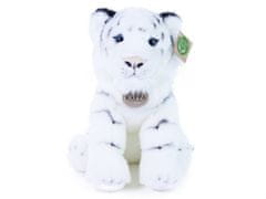 Rappa Plišasti beli tiger, ki sedi 30 cm
