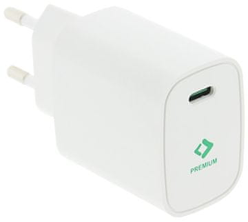 PATONA polnilec/ USB-C/ vhod /100-240V/ izhod 5V/3,0A, 9V/2,22A, 12V/1,67A/ 20W napajanje/ bela
