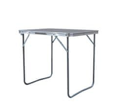 Aga Zložljiva kamping miza 70x50x60 cm Siva
