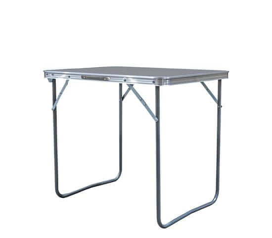 Aga Zložljiva taborniška miza 70x50x60 cm Siva