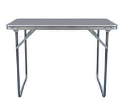 Aga Zložljiva kamping miza 80x60x70 cm Siva