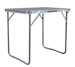 Aga Zložljiva kamping miza 70x50x60 cm Siva