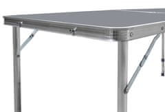 Aga Zložljiva kamping miza 120x60x54/60/70 cm Siva