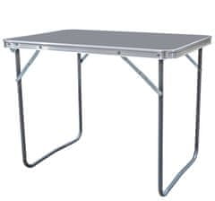 Aga Zložljiva taborniška miza 80x60x70 cm Siva