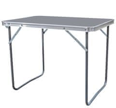 Aga Zložljiva kamping miza 80x60x70 cm Siva
