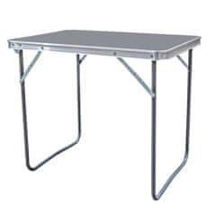 Aga Zložljiva kamping miza 70x50x60 cm Siva