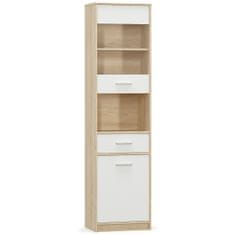 nabbi Vitrina Tavir SC-1D1DRW - hrast sonoma / bela