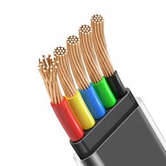 Mcdodo Kabel USB-C, kotni, zmogljiv, superhiter, Mcdodo, 100 W, 1,8 m, črn CA-3423