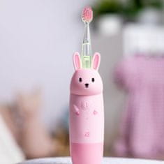 InnoGIO elektronska sonična zobna ščetka GIORabbit Pink